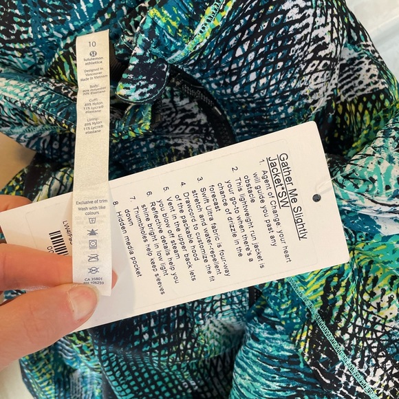 ❤️NWT RARE gather me slightly jacket run walk Bali Breeze Seawheeze 2016 limited - Picture 2 of 8